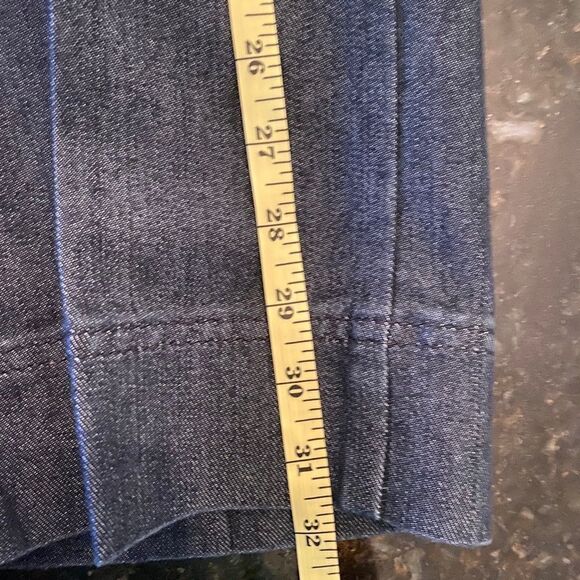 George Designs by Mark Eisen Denim Capri Sz 10 - Picture 7 of 11
